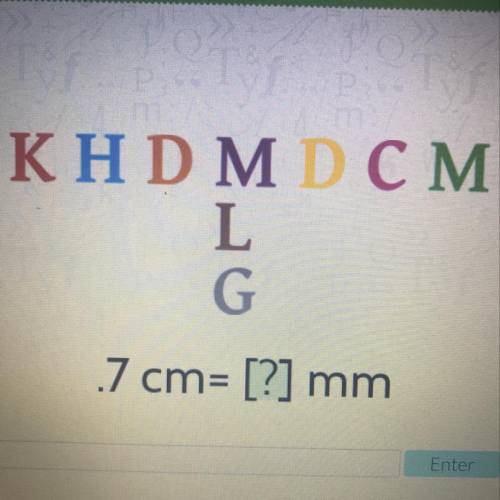 KHD M D CM G 7 cm= [?] mm