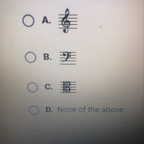 Which of the following is the alto clef?