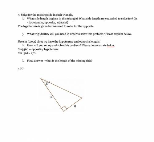 Please help need help on solving these right triangles