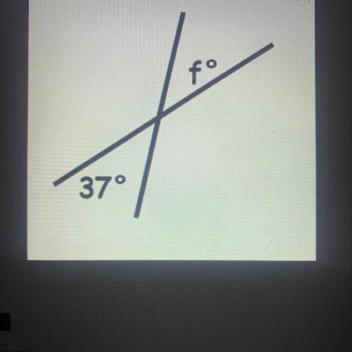 What is the measure of angle f?