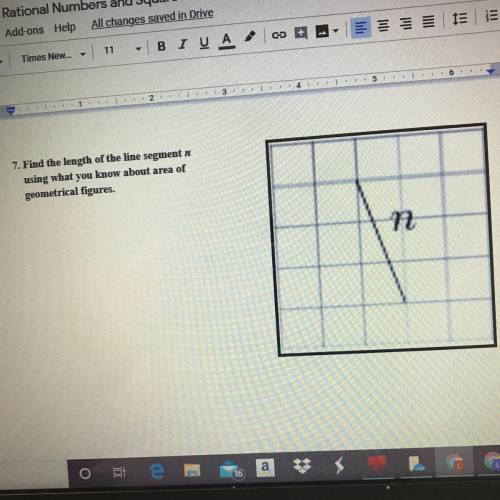 What’s the area of the geometrical figure