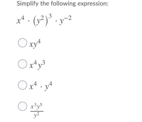 How do you simplify x4·(y2)3·y−2 and (3x)2·x2  Look at picture
