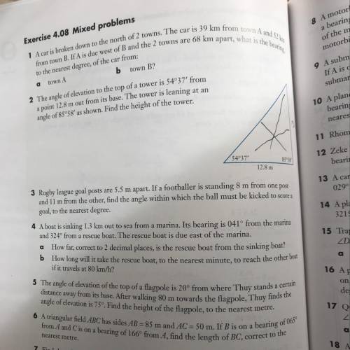 How do I work out question 3?
