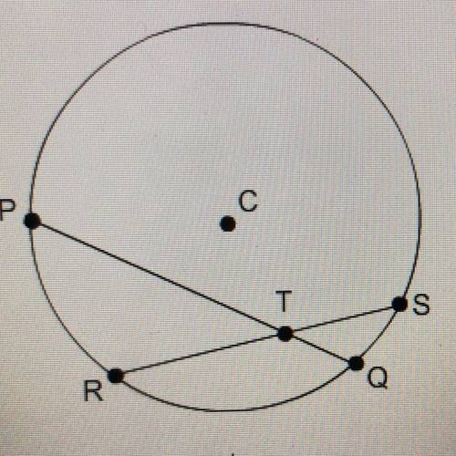 In circle C, RT=6, RS = 10, and QT= 3. What is the length of line segment PQ? Figure not drawn to A.