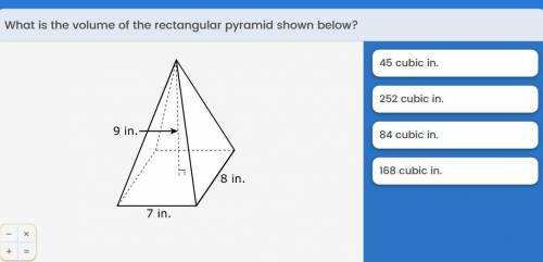 What is the volume of the rectangular pyramid