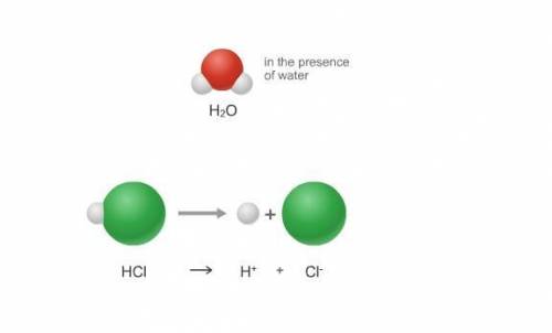 What is the role of water in the illustration?A)It keeps things coolB) It separates the hydrogen ion