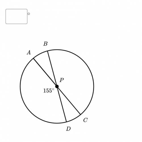 In the figure below, AC, and BD are diameters of circle P. What are the arc measures of BC in degree