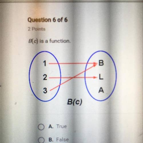 B(c)is a function true or false