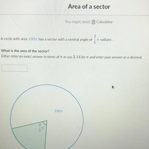 2. A circle with area 1007 has a sector with a central angle of a radians. What is the area of the s