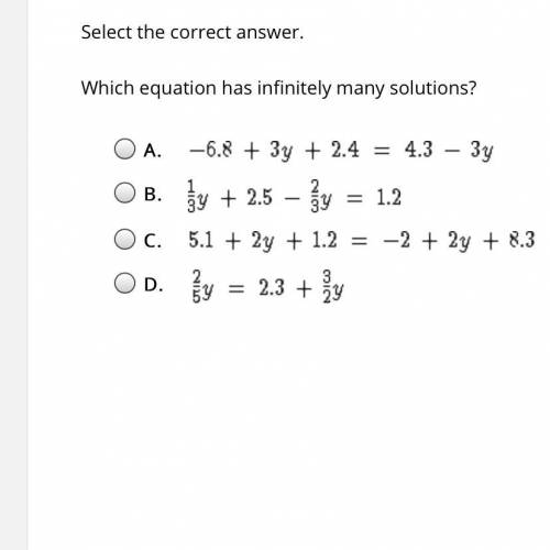 Which one got infinite solutions