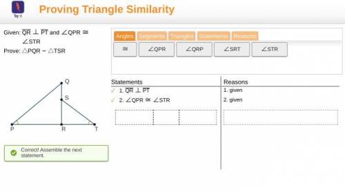 Proving Triangle Similarityplease help!!!:(