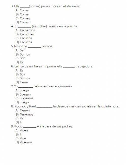 I need somebody to do this who knows Spanish very good and this is for 20 points so please just try