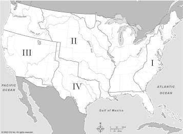 What does area IVon the map indicate? Oregon Territory Mexican Cession Texas Annexation Louisiana Pu