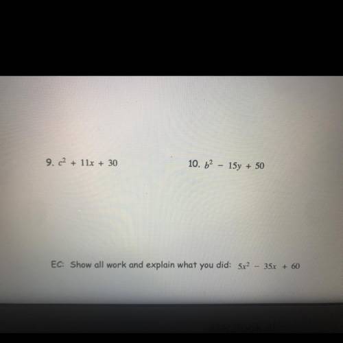 What is the answer for numbers 9 and 10