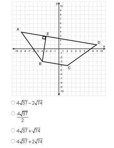 15 pts PLS HELP!! The figure below shows trapezoid ABCD on a coordinate plane. Which of the followin