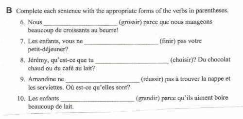 I need help with my french please <3 images attached