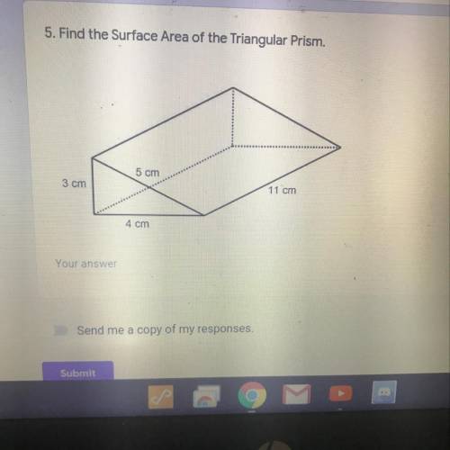 What’s the surface area of the triangular prism?