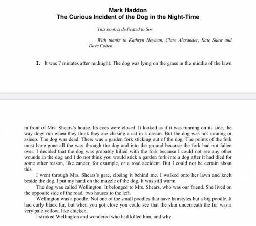 What technique did Mark Haddon use in The Curious Incident of the Dog in the Night-Time to show that