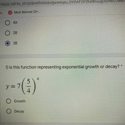 Is this function representing growth or decay
