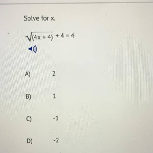 Solve for x (4x+4)+4=4