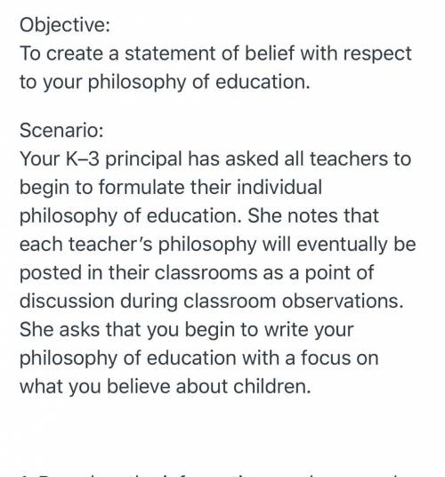 Who can help me with a teaching philosophy & must be a six sentence statement in which you asser