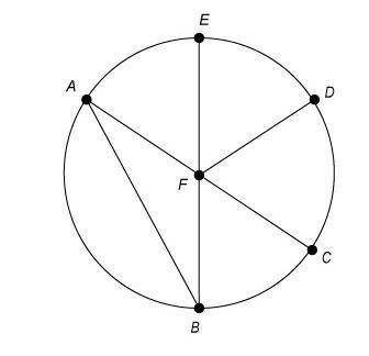 The radius of the circle F is 19cm. What is the length of it's diameter? A) 9.5cm B) 19cm C) 21cm D)