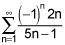 Which of the following series is/are convergent by the alternating series test? I only I and II only