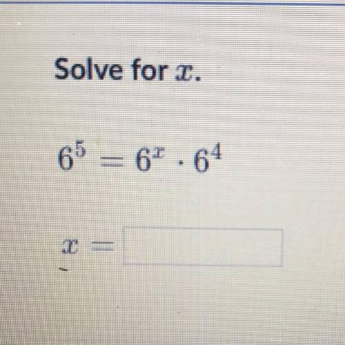What would x be in this problem?