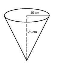 Find the volume of the cone. Use π = 3.14 . Round to the nearest hundredths. Question 15 options: 78