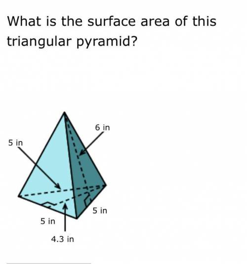 The surface area of a triangular pyramid
