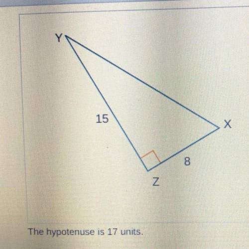 Which trigonometric ratios are correct for triangle XYZ? Check all that apply.