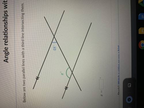 Angle relationships with parallel lines please help can someone answer