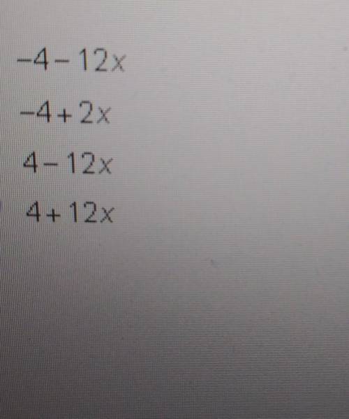 Which expression is equivalent to -6(-2/3+2x)