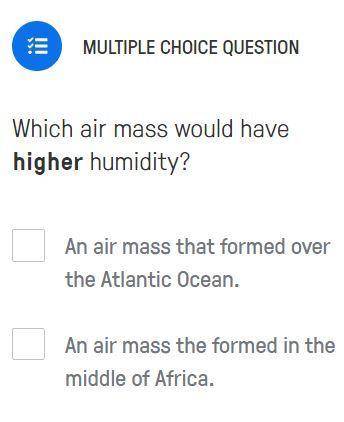 Which air mass would have higher humidity?