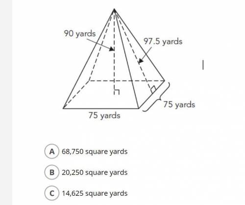 What is the surface area of the square pyramid? I need answers ASAP. picture included