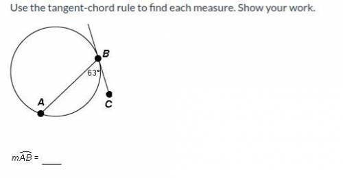 Use the tangent-chord rule to find each measure