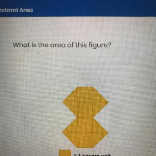 What is the area of this figure? = 1 square unit