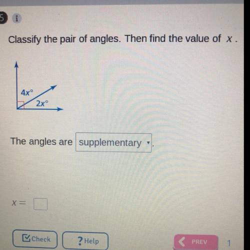 I don’t know the value of x