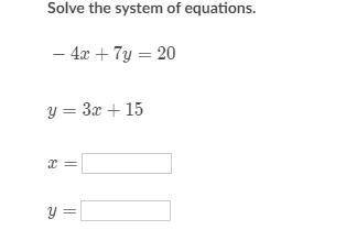 What is the answer to x and y