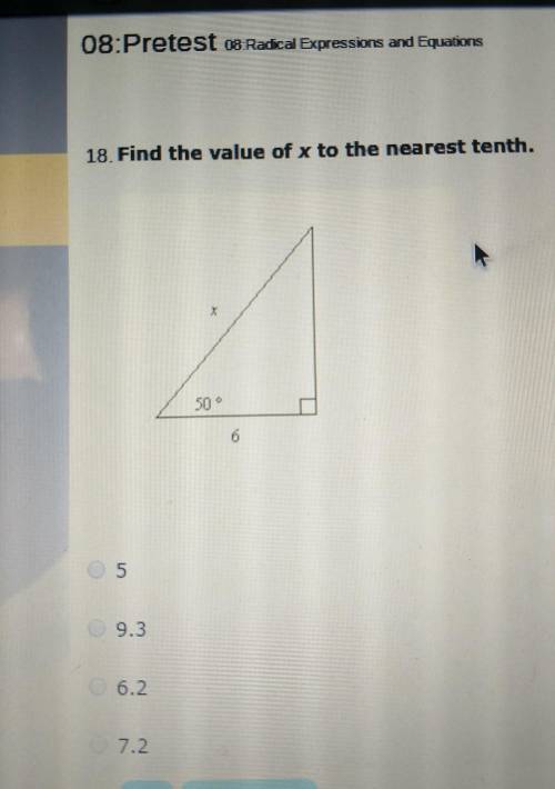 Find the x to the nearest tenth
