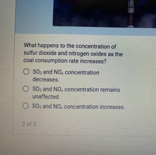 What Happens To The Concentration Of Sulfur Dioxide And Nitrogen Oxides As The Coal Consumption Rate