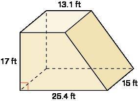 Need Help ASAP! 15 points Find the volume of the prism.