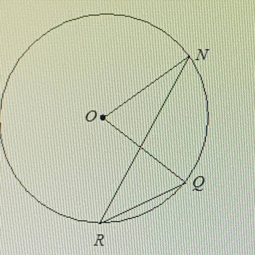 Circle O is shown below. The diagram is not drawn to scale. if m< R=24º, what is m<0? 48 96°