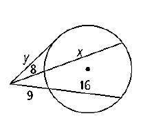 Find the value of x and y. Round to nearest tenth.