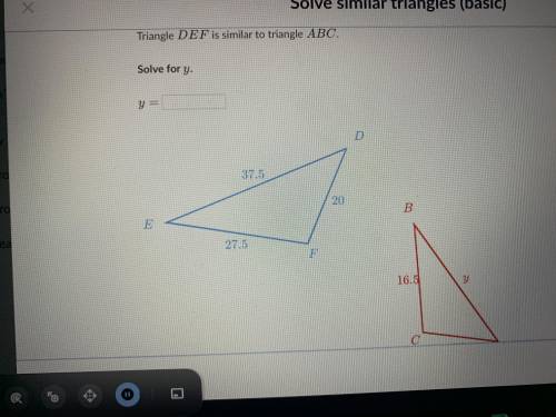 Solve similar triangles can someone please answer please help