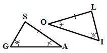 Fill in the blanks. If the triangles cannot be shown to be congruent from the information given, le