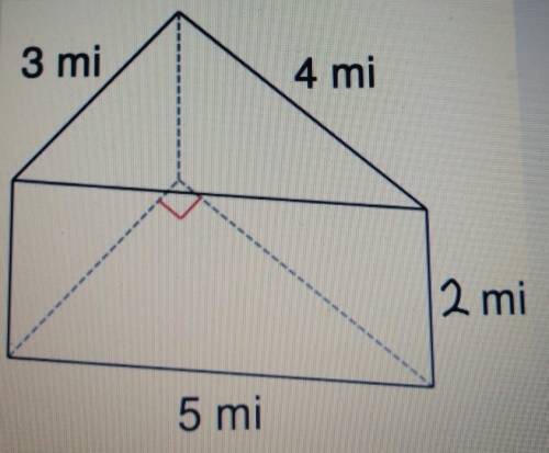 Find the surface area of the solid shape. pls help is for today and show work. thanks