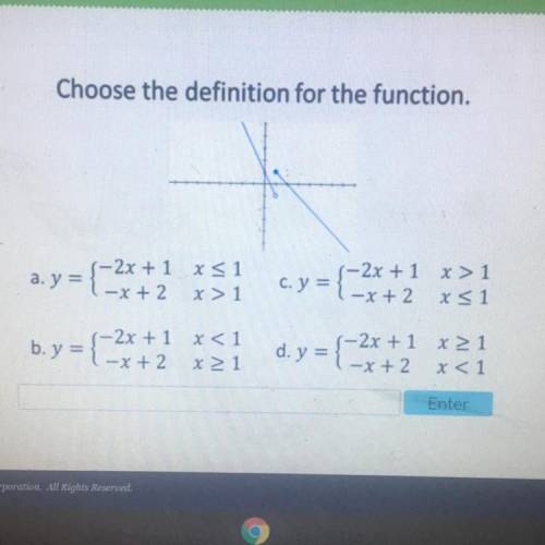 Please help !! choose the definition for the function.