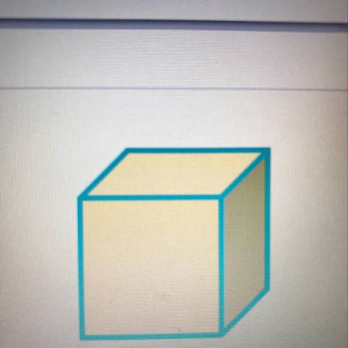 If the cube has a side length of 14 inches, what is the surface area of the cube? A. 2,744 in^2 B.
