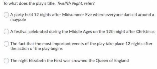 To what does the plays title, the twelve night refer?